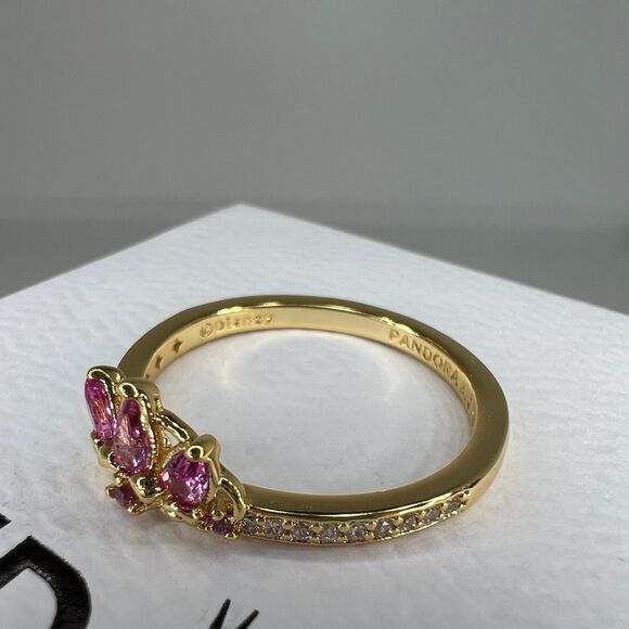Pandora Disney Princess Rapunzel Tiara Ring Size 6 - Picture 7 of 8